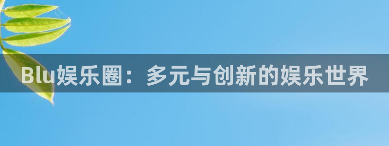 德国多多28g集团：Blu娱乐圈：多元与创新的娱乐世界
