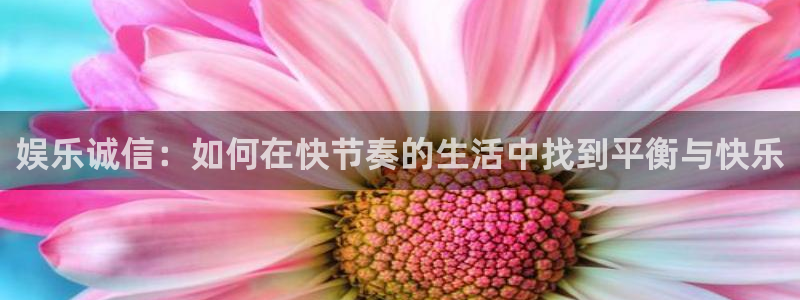 多多28g体育注册登录入口：娱乐诚信：如何在快节奏的生活中找到平衡与快乐